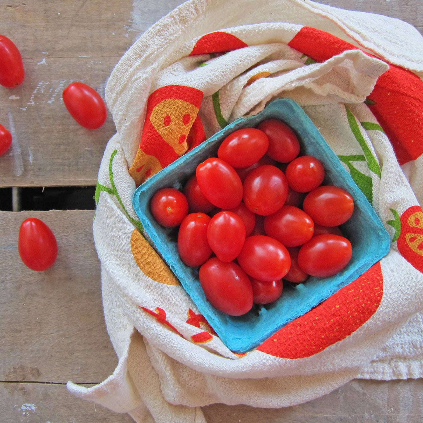 The Neighborgoods Tomato Basil Tea Towel, Set of 2