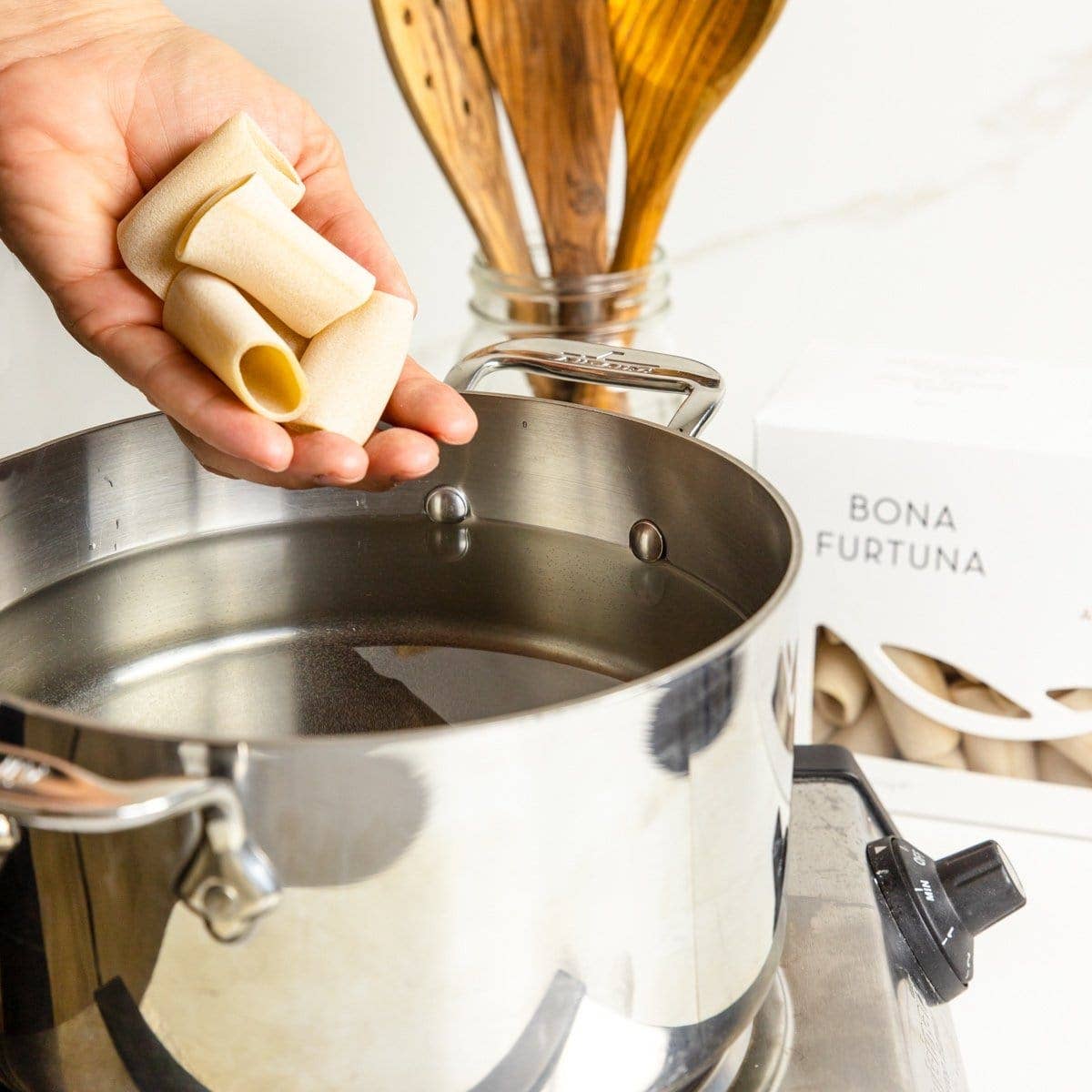 Bona Furtuna Sicilian Ancient Grain Organic Paccheri Pasta