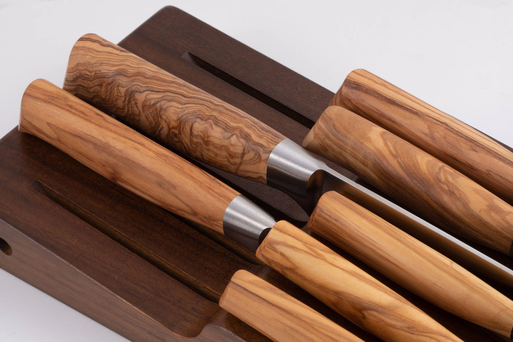 Messermeister In Drawer 11 Slot Knife Holder, Acacia