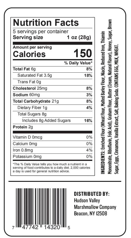 Hudson Valley Marshmallow Company Cinnamon Sugar Graham Crackers