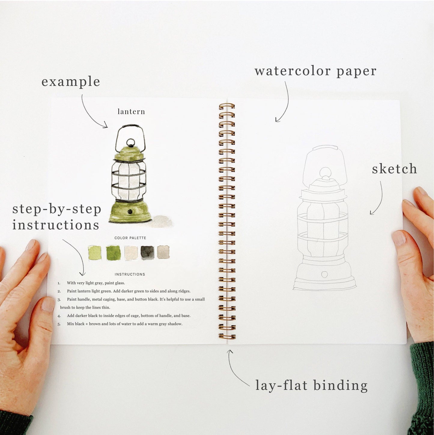 emily lex studio Camping Watercolor Workbook