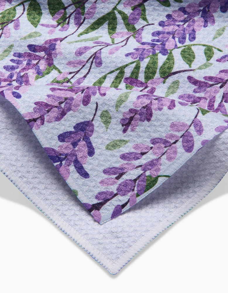 Geometry - Wisteria Tea Towel