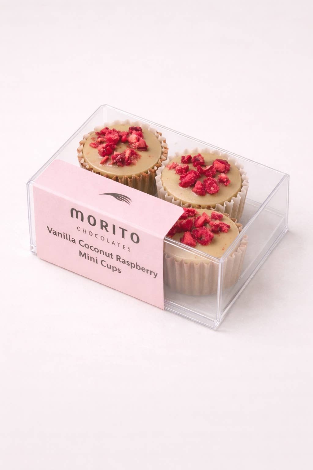 Morito Chocolates - Vanilla Coconut Raspberry- Mini Cups