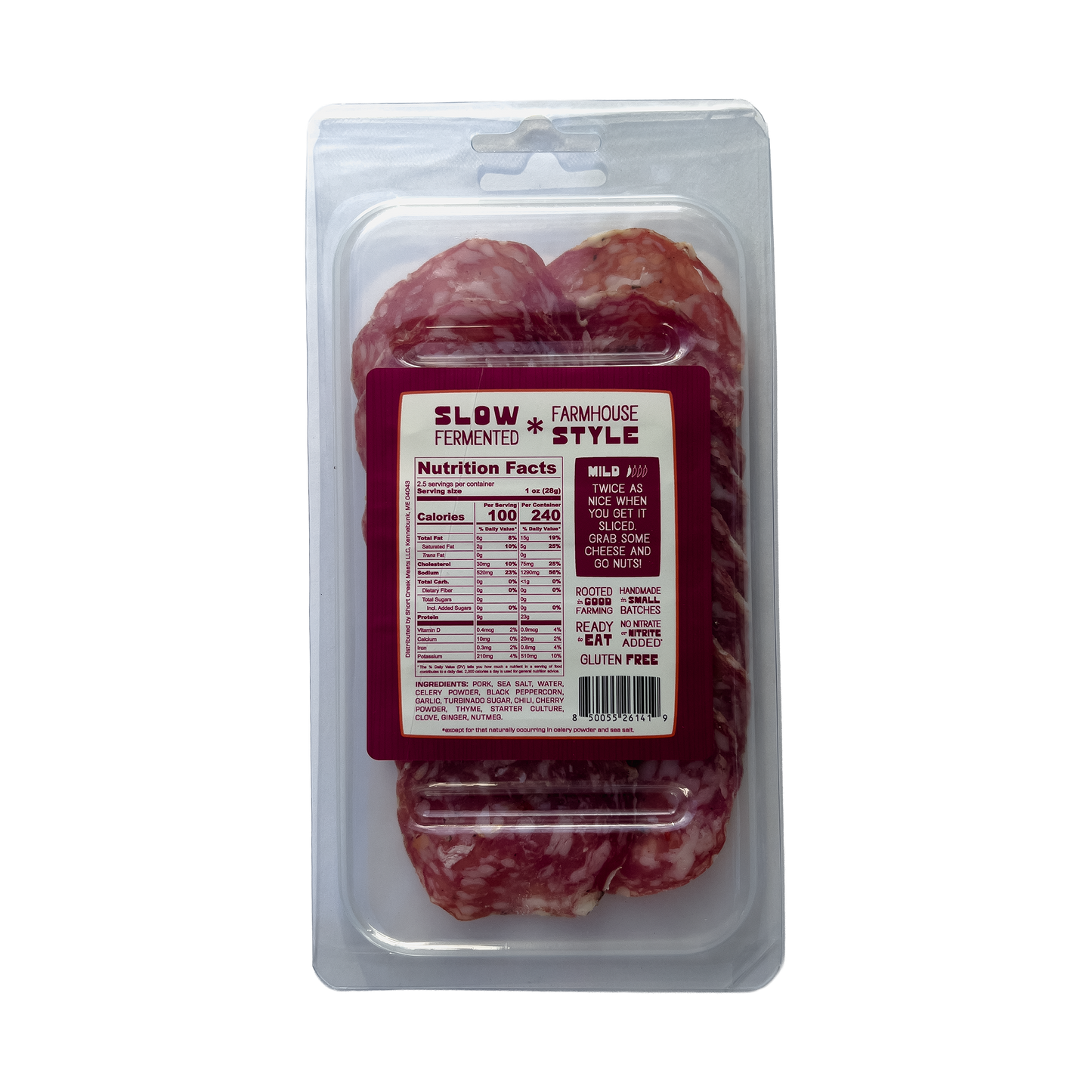Short Creek Farm Sliced Classic Salami, 2.5oz