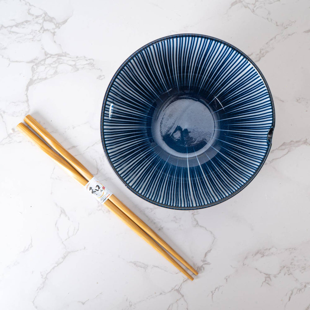 Urban Tokyo Tokusa Design Bowl With Chopsticks