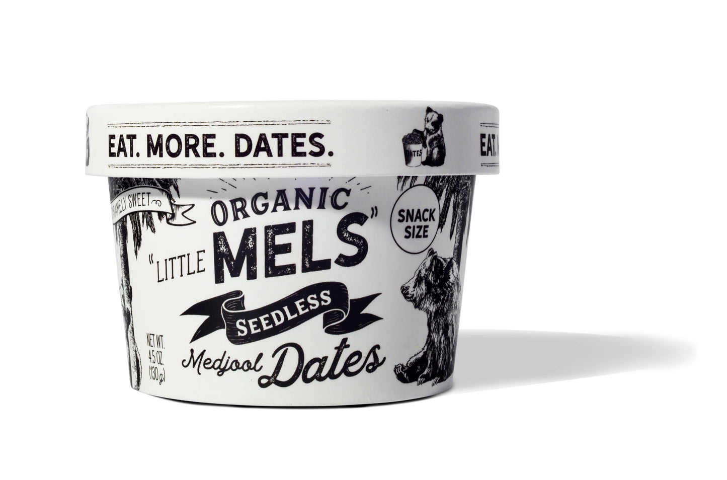Rancho Meladuco Date Farm - Little Mels Seedless Organic Medjool Dates, 4.5 oz Cup