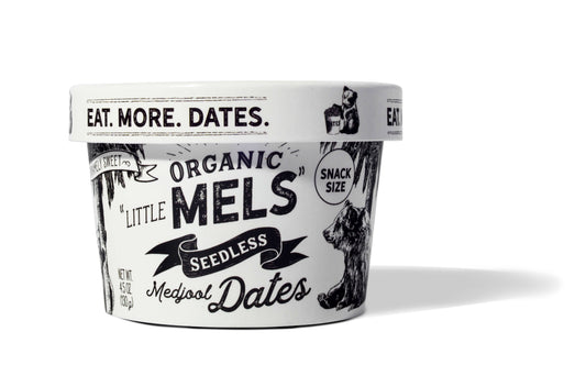 Rancho Meladuco Date Farm - Little Mels Seedless Organic Medjool Dates, 4.5 oz Cup