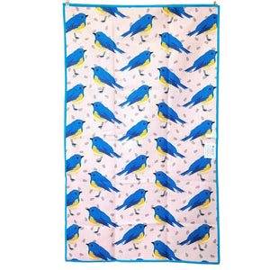 Buzzee - Blue Bird - Dual Sided Tea Towel - Kitchen & Hand Towel