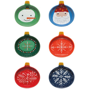 Christmas Charms Shaped Pinch Bowls, Set of 6