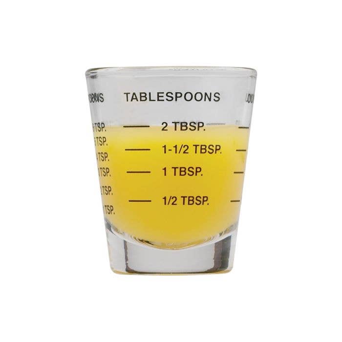 Mini Measure Shot Glass, Black