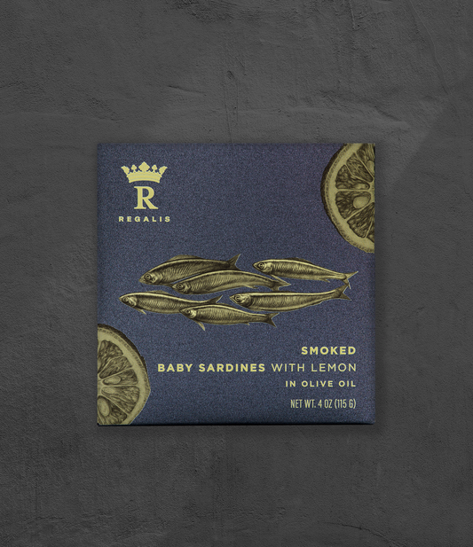 Regalis Conserva Smoked Petit Sardines with Lemon, 115g