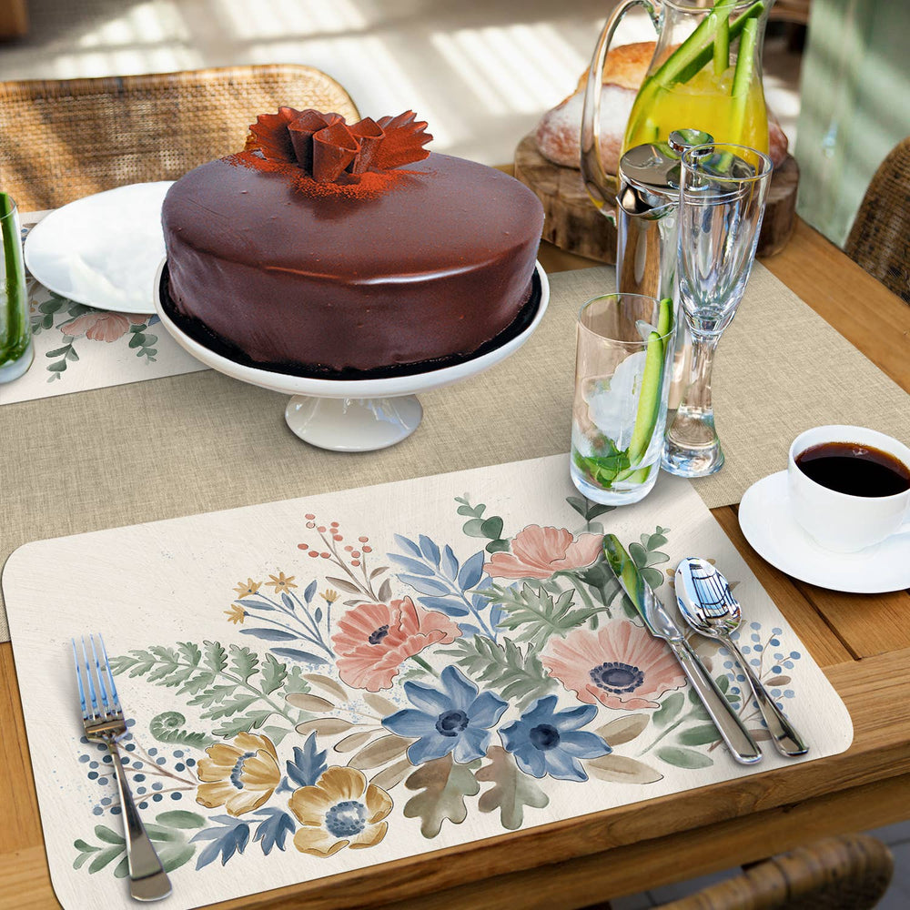 Botanical Blend Reversible Rectangular Plastic Placemat