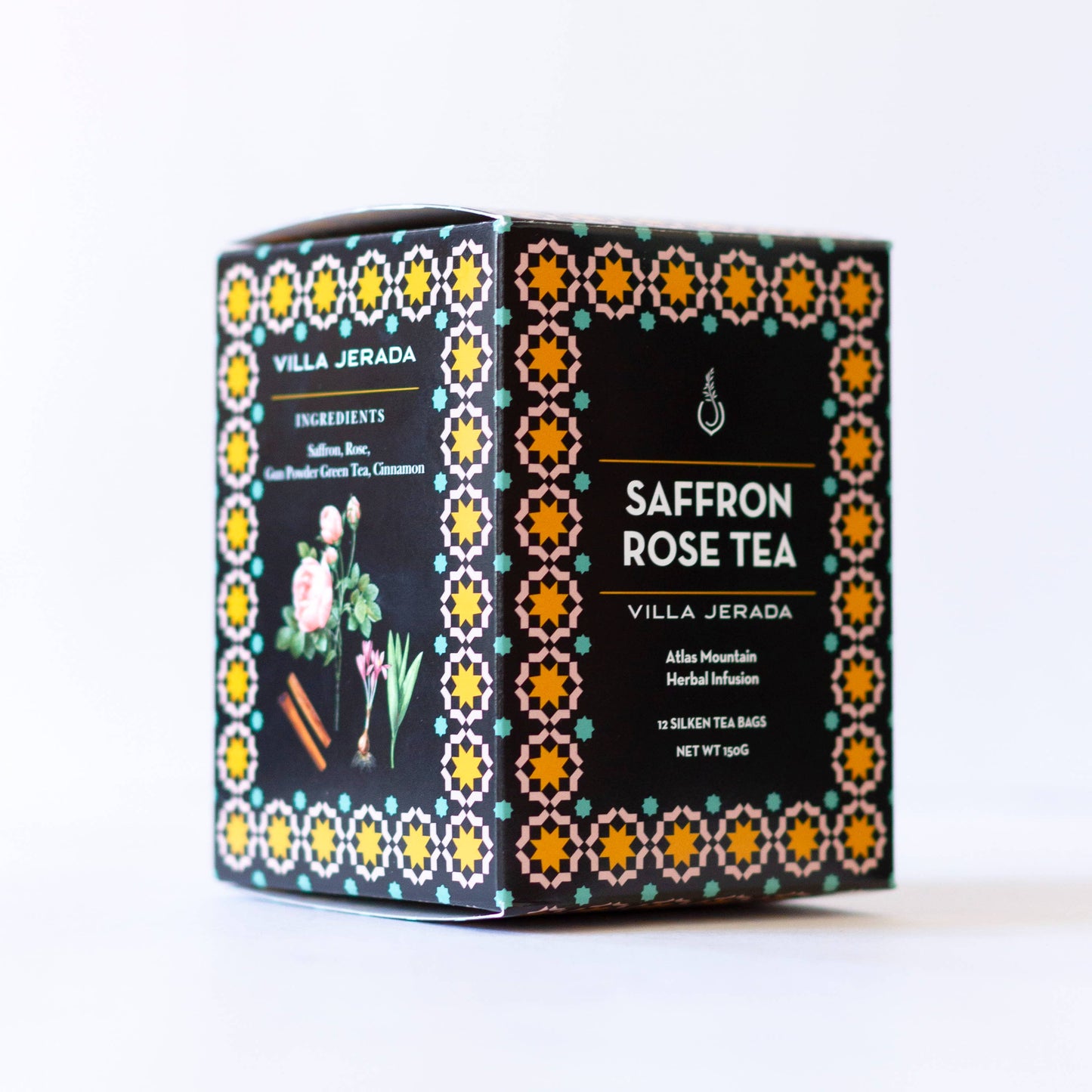 Villa Jerada Saffron Rose Green Tea, 12 tea bags