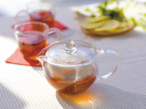 Hario Cha Cha Kyusu Maru - Heatproof Glass Tea Pot