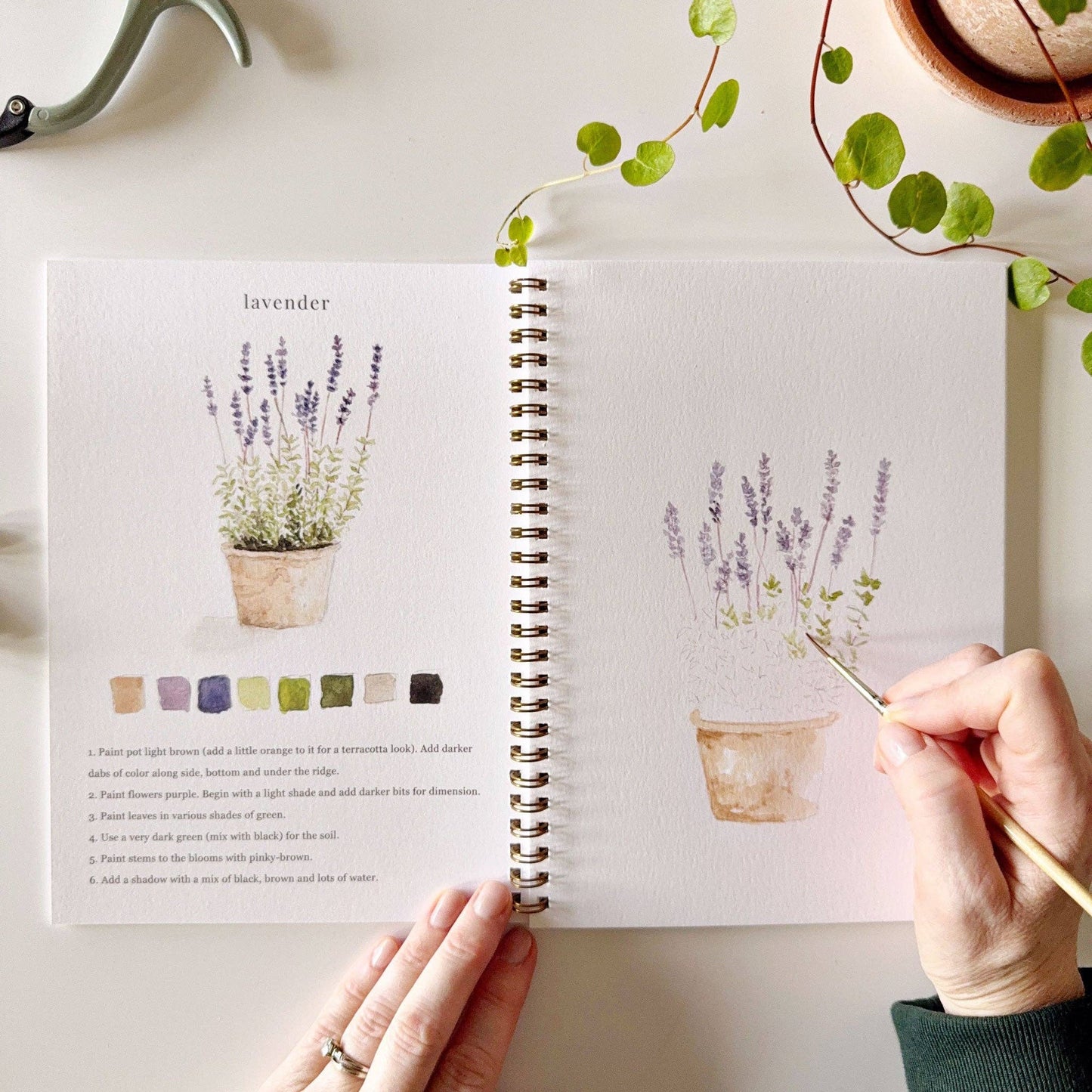 emily lex studio Garden Watercolor Workbook