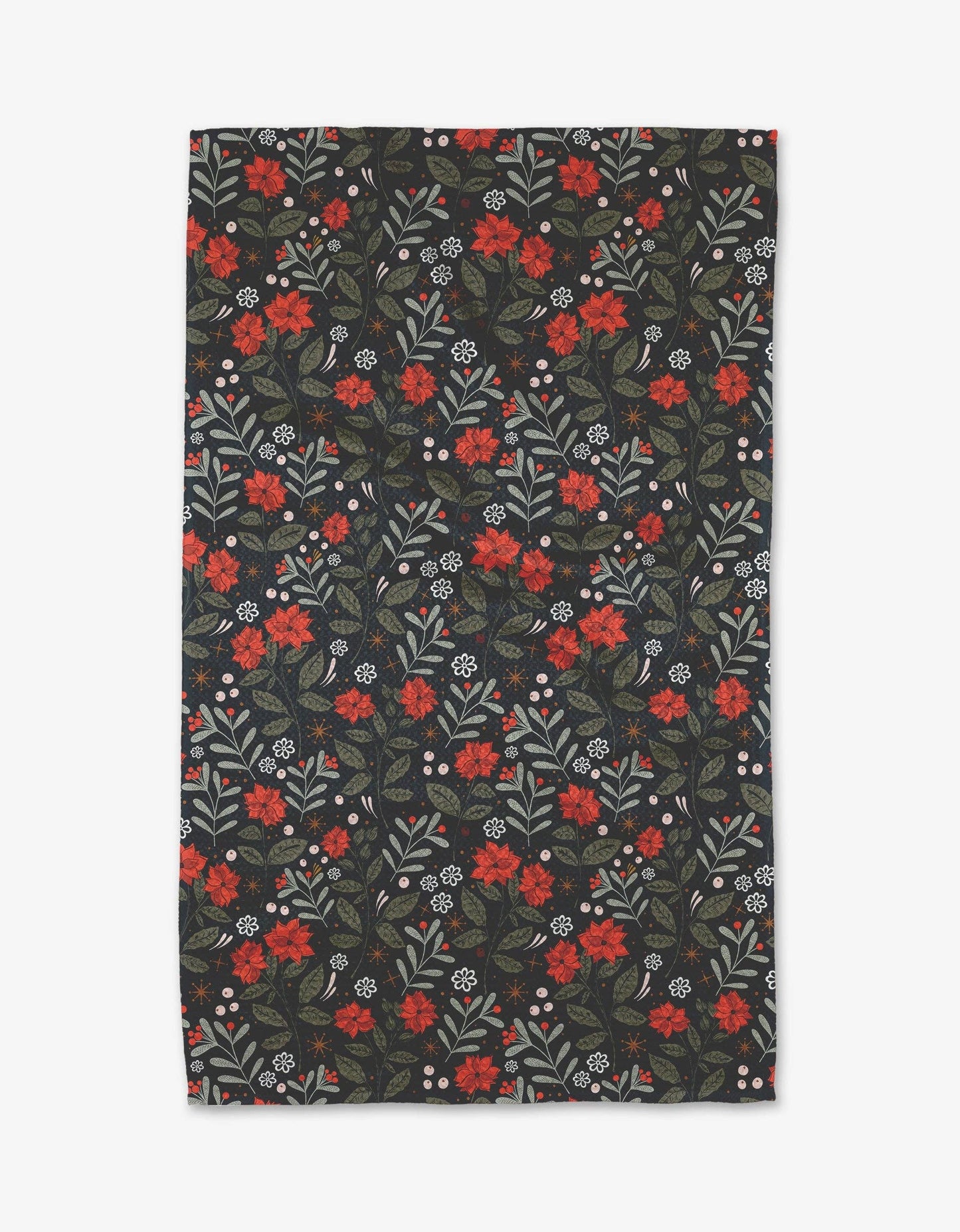 Geometry - Holiday Floral Tea Towel