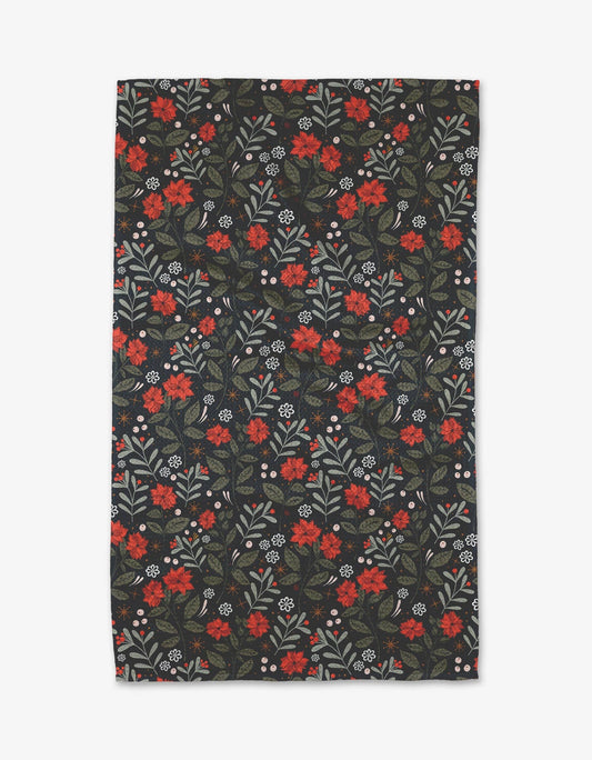Geometry - Holiday Floral Tea Towel