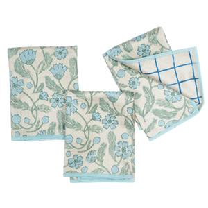 Once Again Home Mighty Mini Reversible Towel - Jen Owens Frenchie Sage, Set  of 3