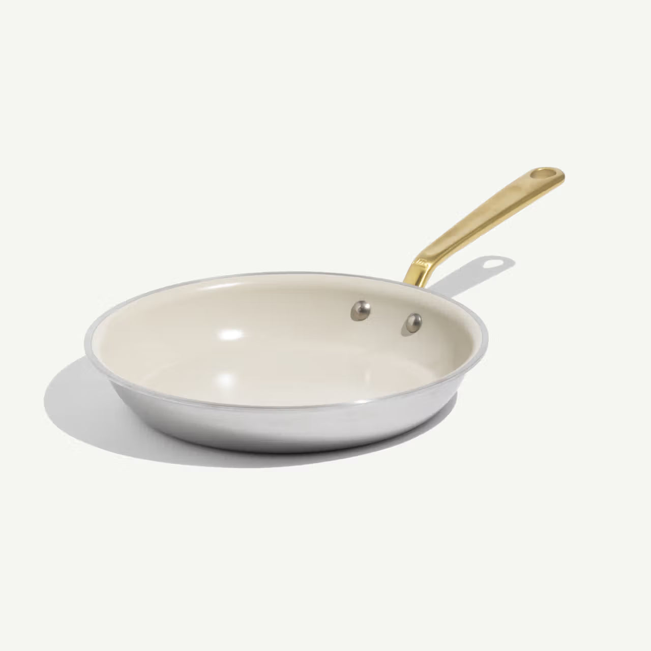 Made In CeramiClad Non Stick Gold Handle Frying Pan, Stainless Rim
