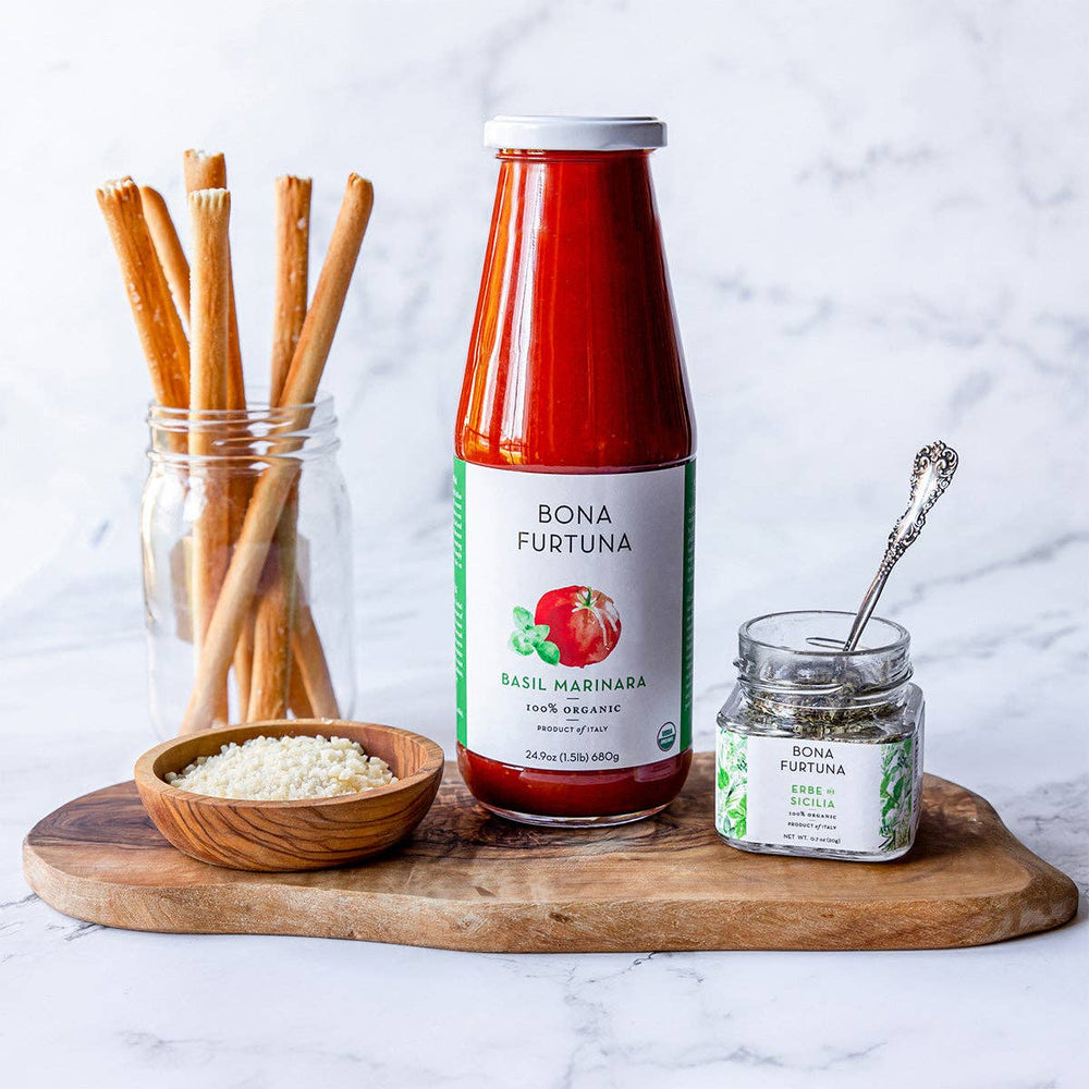 Bona Furtuna Organic Basil Marinara Pasta Sauce