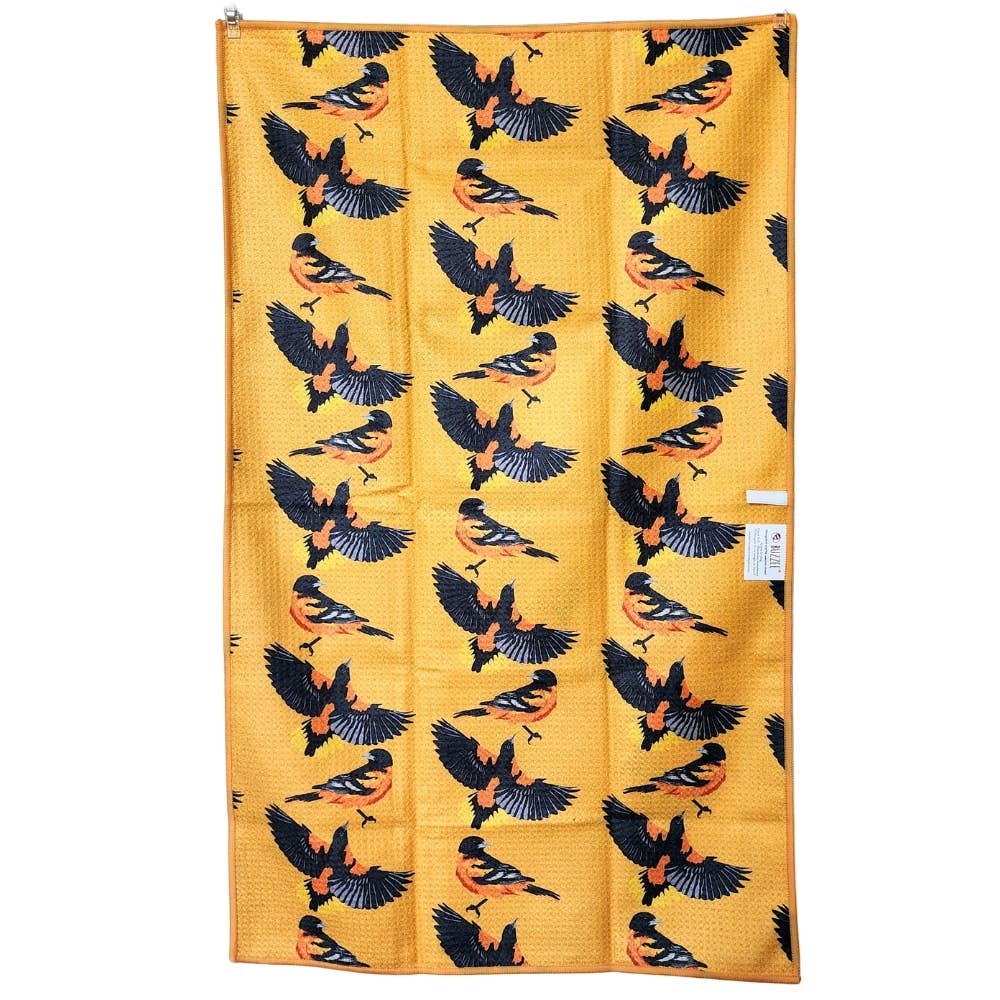 Buzzee - Oriole - Dual Sided Tea Towel - Kitchen & Hand Towel