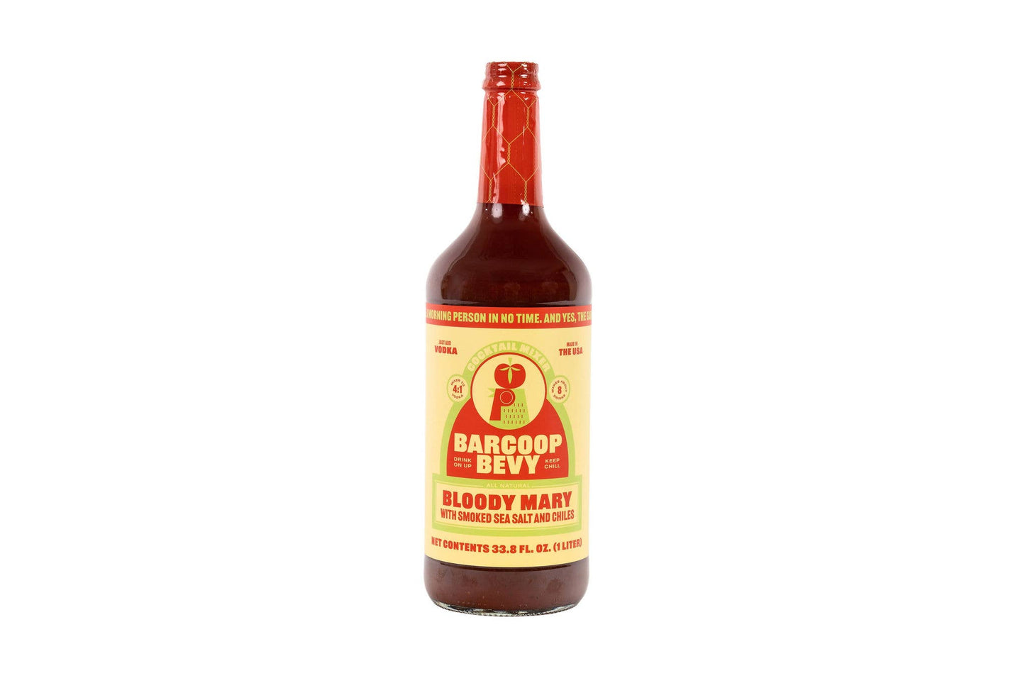 Bittermilk Bottling Co. Bloody Mary with Smoked Sea Salt and Chiles Cocktail Mixer, 1L