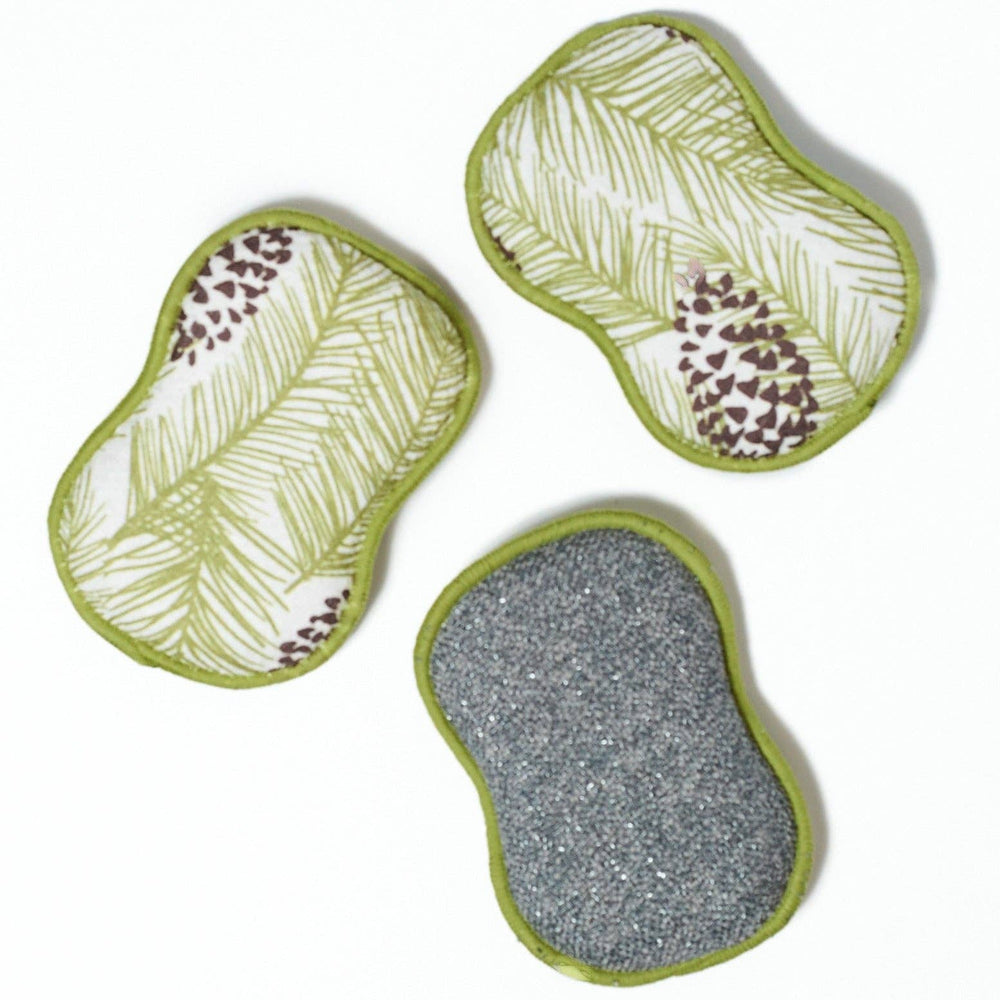 Once Again Home RE:usable Sponges  - KN Greens Pine, Set of 3
