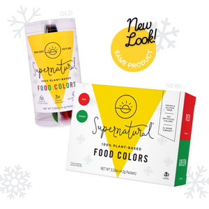 Supernatural Dye-Free Holiday Food Colors, Red and Green