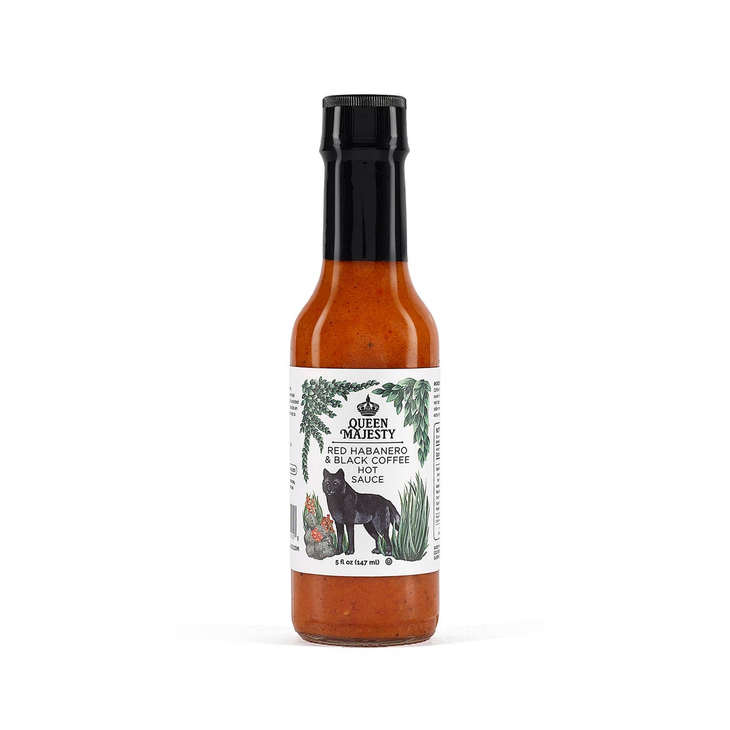 Queen Majesty Red Habanero & Black Coffee Hot Sauce, 5oz