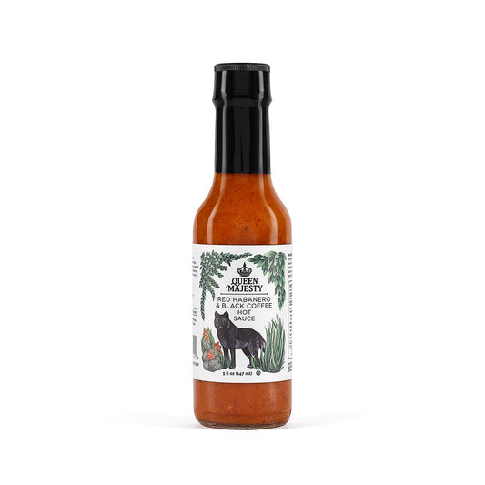 Queen Majesty Red Habanero & Black Coffee Hot Sauce, 5oz