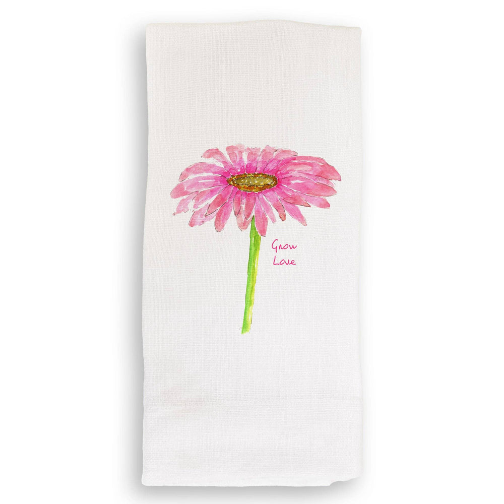 
            
                Load image into Gallery viewer, Grow Love Zinnia Dishtowel
            
        