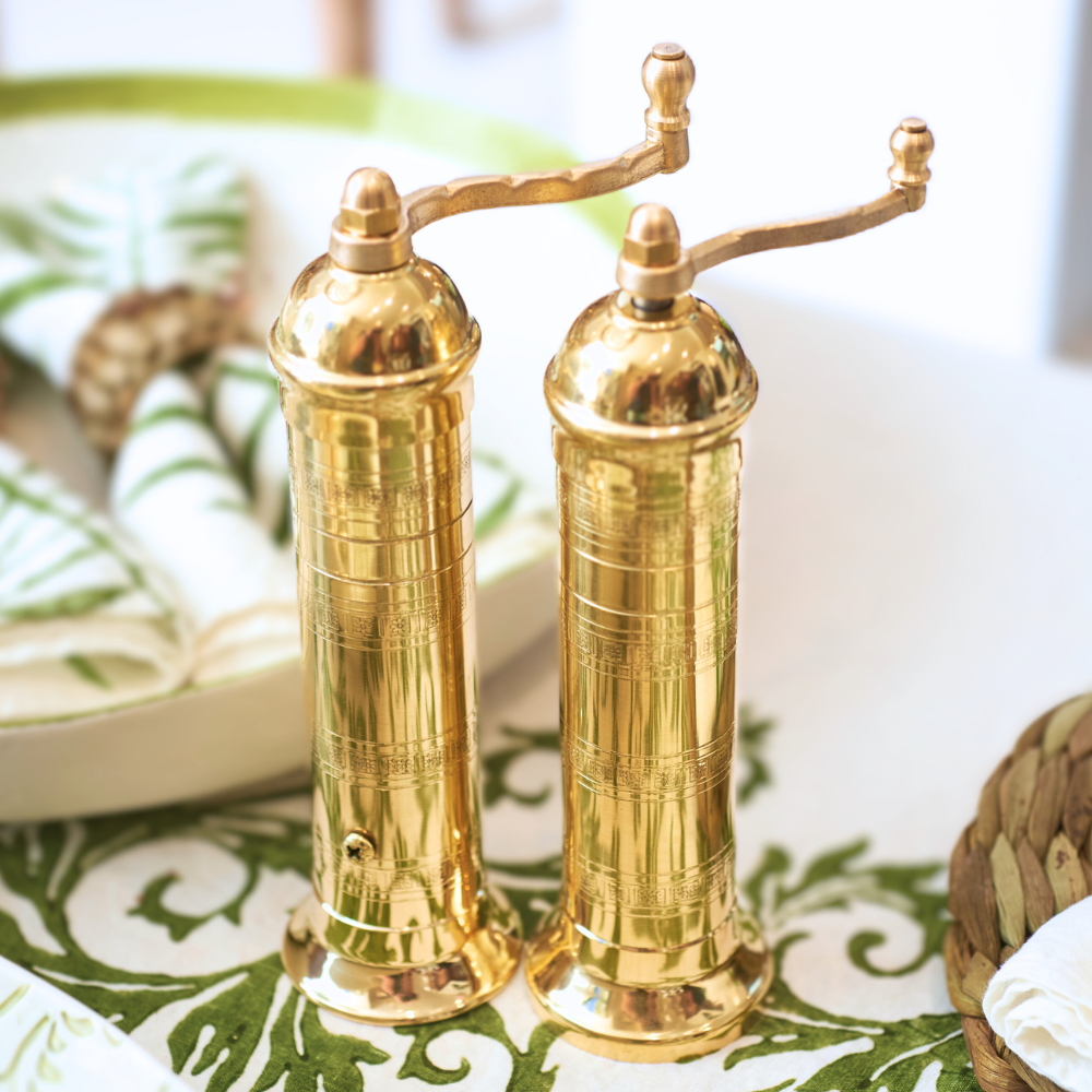 The Original Brass Greek Pepper Mill, 8”