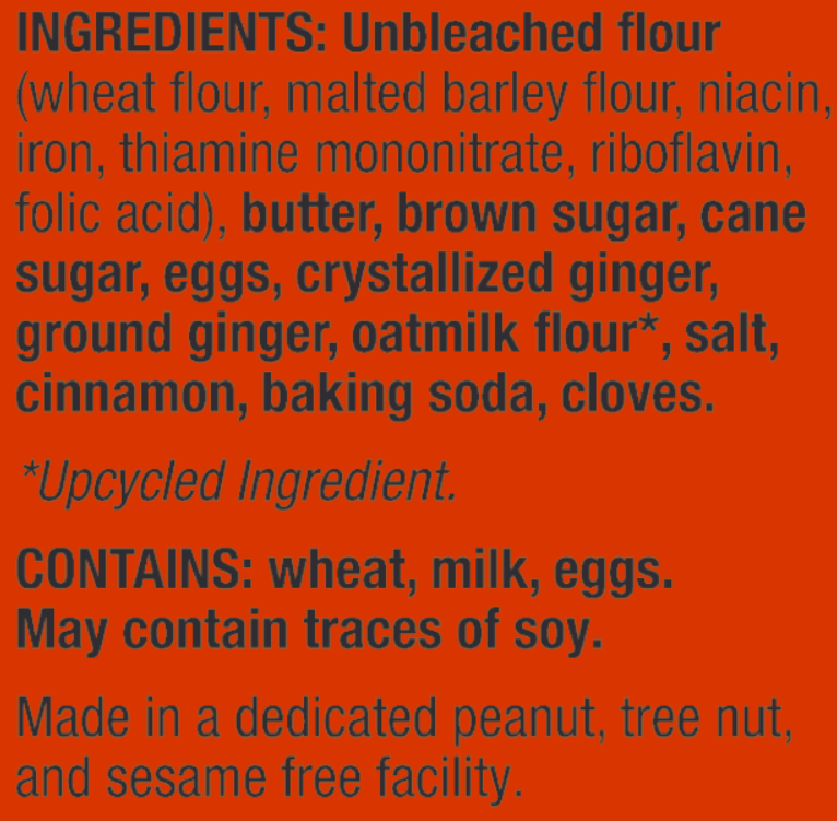 Fancypants Baking Ginger Snap Cookies, 5oz