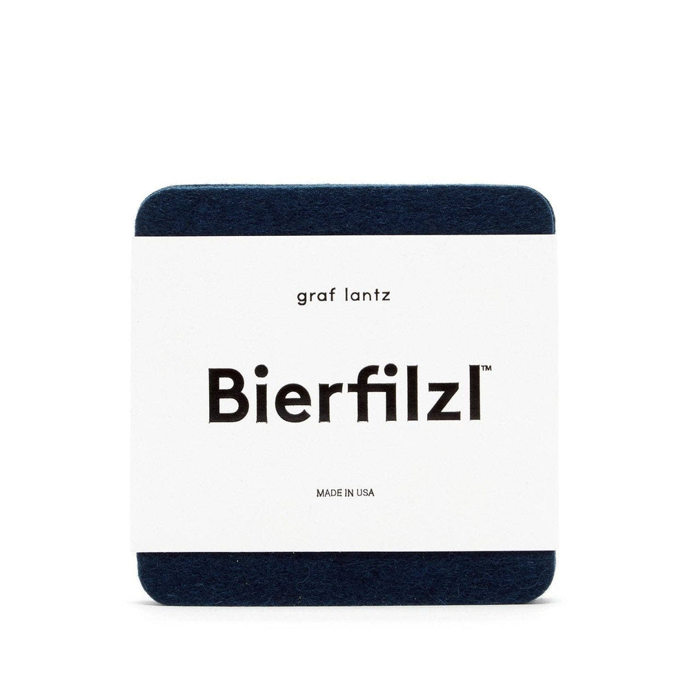 Graf Lantz - Bierfilzl Merino Wool Felt Square Coaster Solid 4 Pack