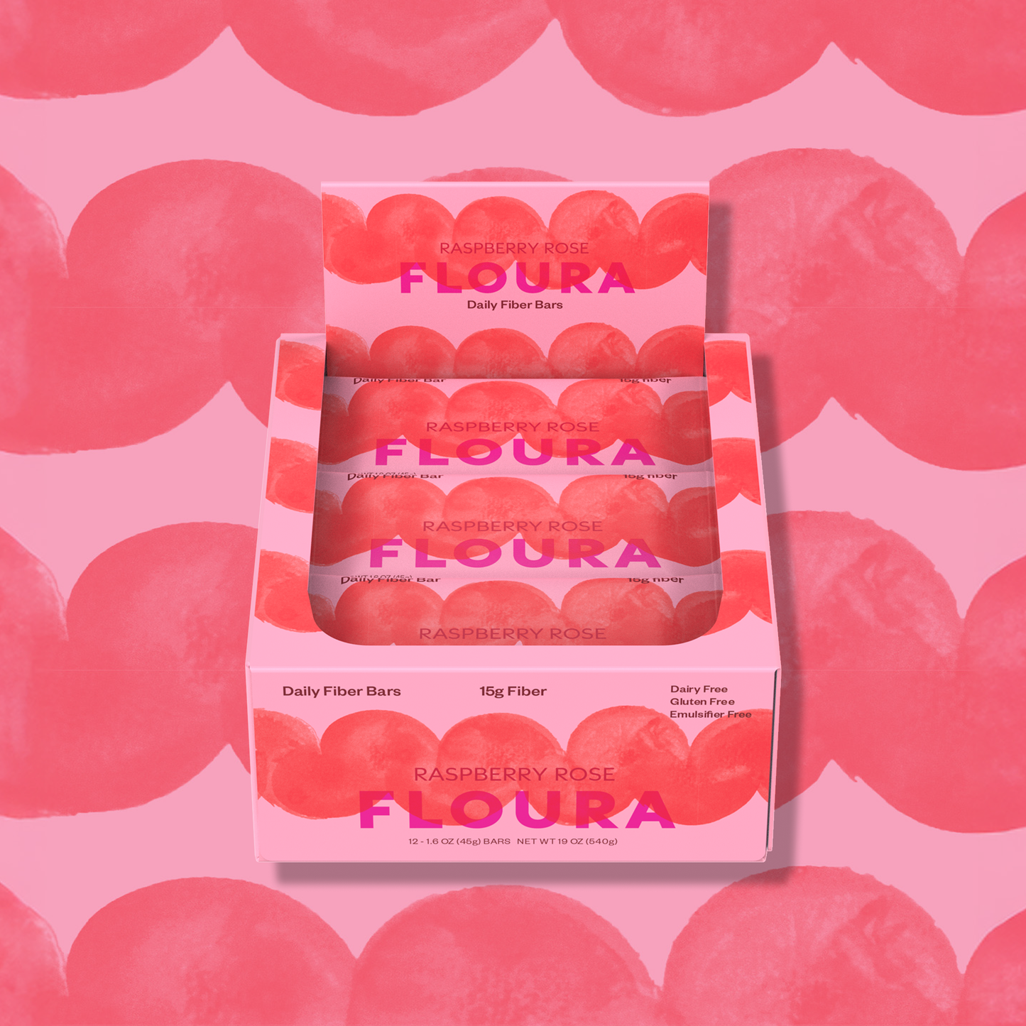 Floura & Co Raspberry Rose Fiber Snack Bar