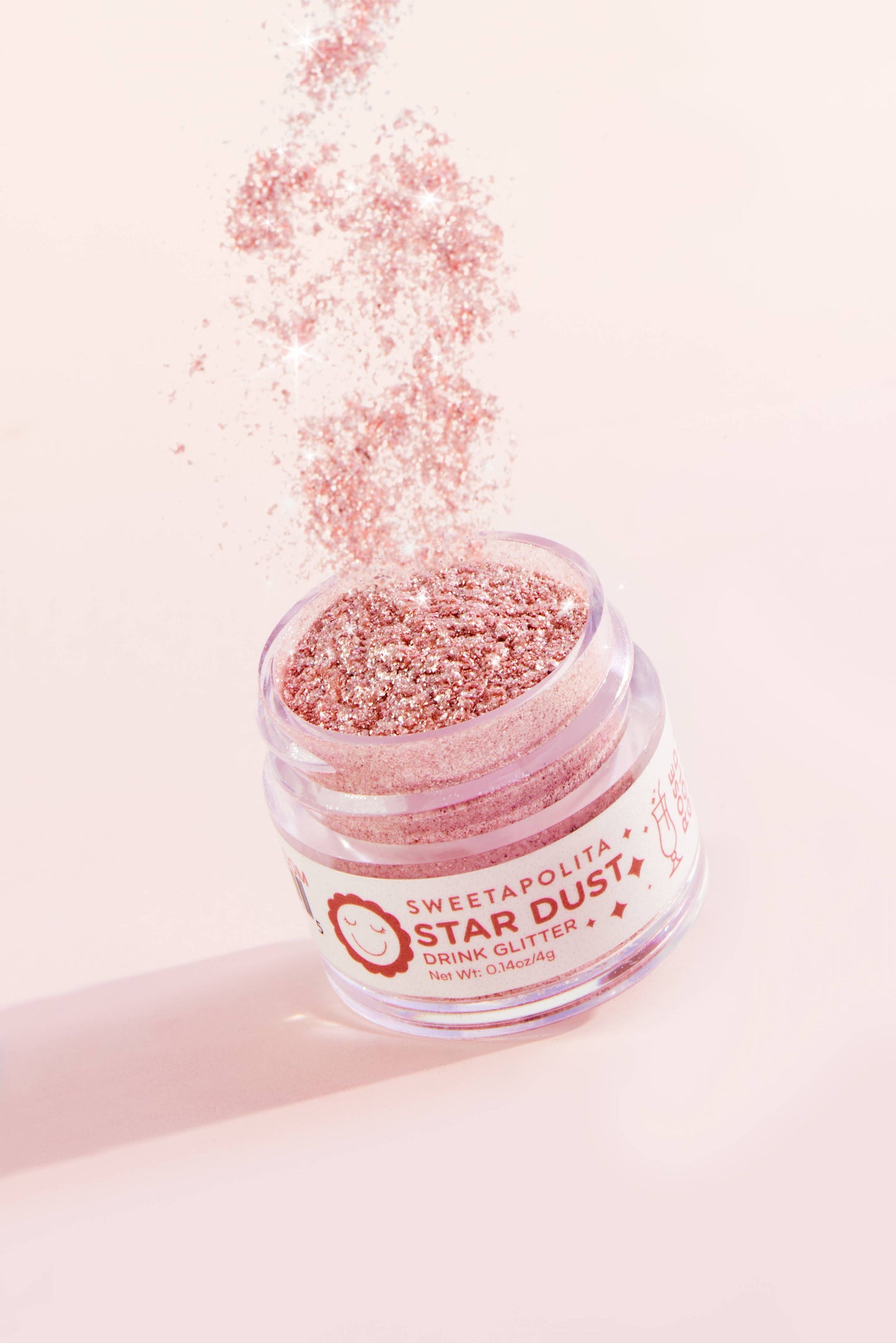 Sweetapolita Rose Gold Star Dust Edible Dessert & Drink Glitter