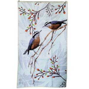 Buzzee - Nuthatch- Dual Sided Tea Towel - Kitchen & Hand Towel