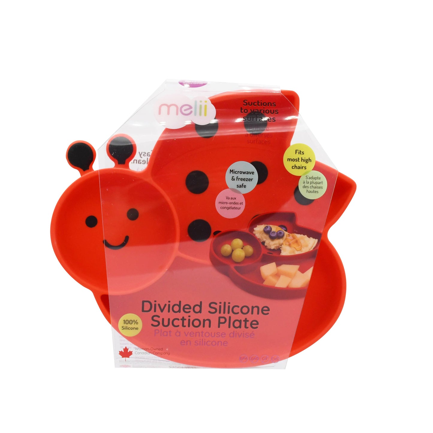 melii Divided Silicone Suction Plate