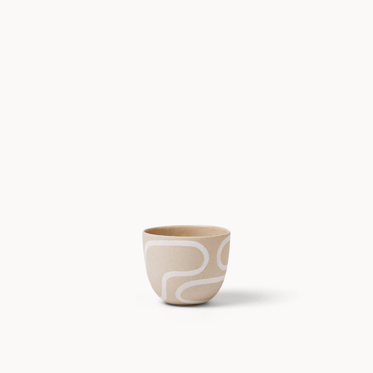 Franca - Stoneware White Outline Planters