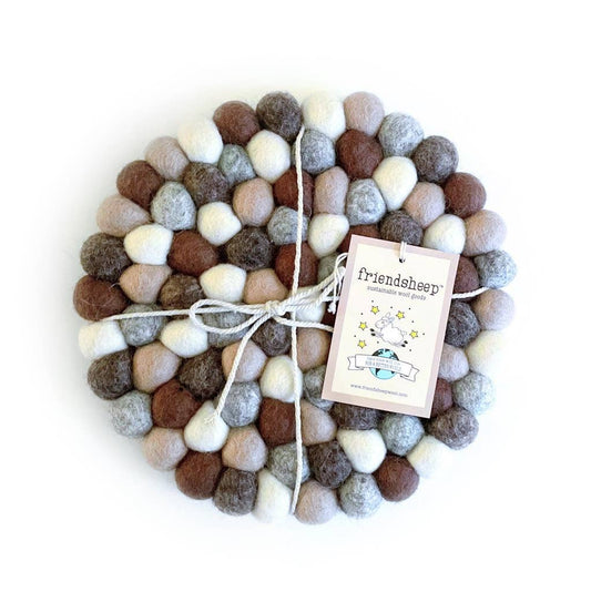 Friendsheep - Earth Tones Eco Coasters and Trivets