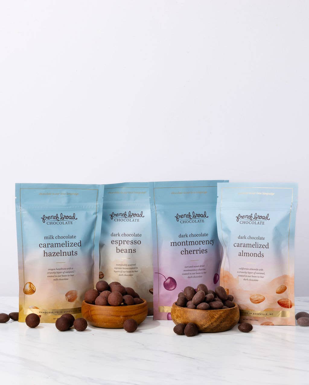 French Broad Chocolate Milk Chocolate Covered Caramelized Hazelnuts, 6oz
