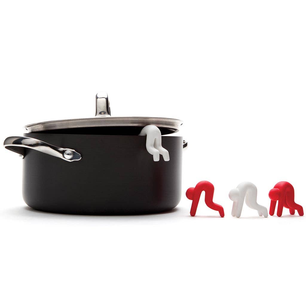 Monkey Business Design Steam Release Figurine Lid Lifter, Lid Sid