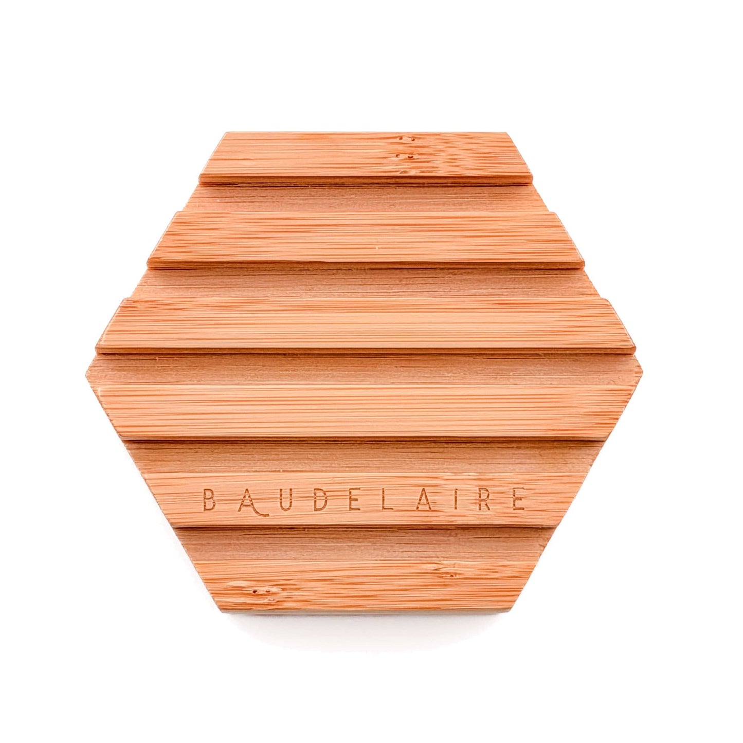 Baudelaire Bamboo Hex Soap Dish