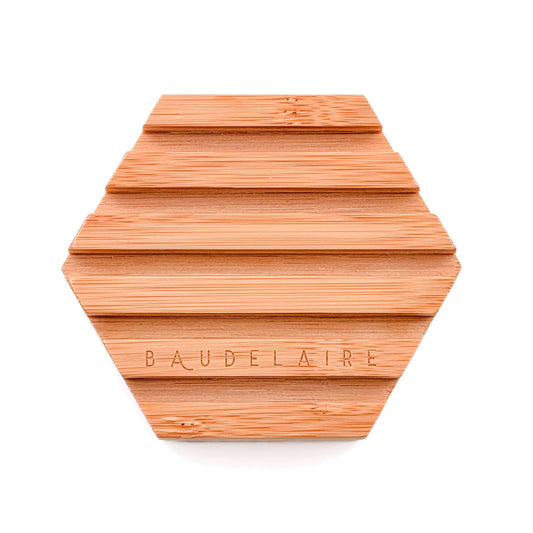 Baudelaire Bamboo Hex Soap Dish