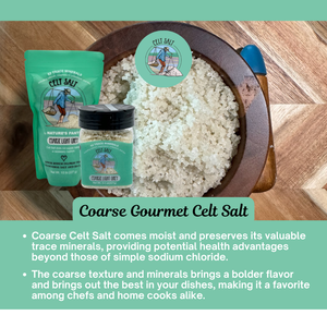 Celt Salt By Nature's Pantry - Celtic Sea Salt, Coarse Light Grey 1/2 lb(8oz) Resealable Bag