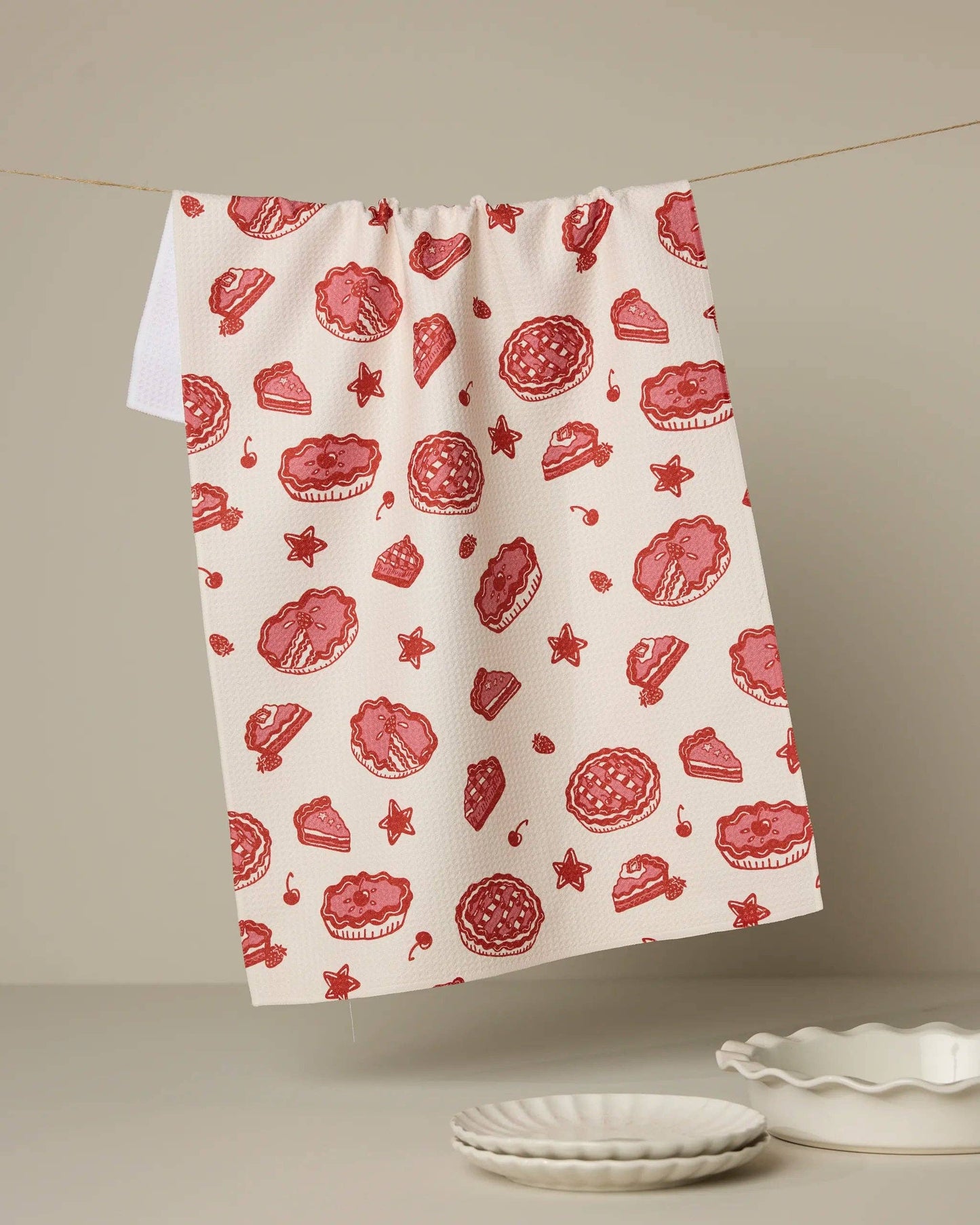 Geometry - Pie-triotic Tea Towel