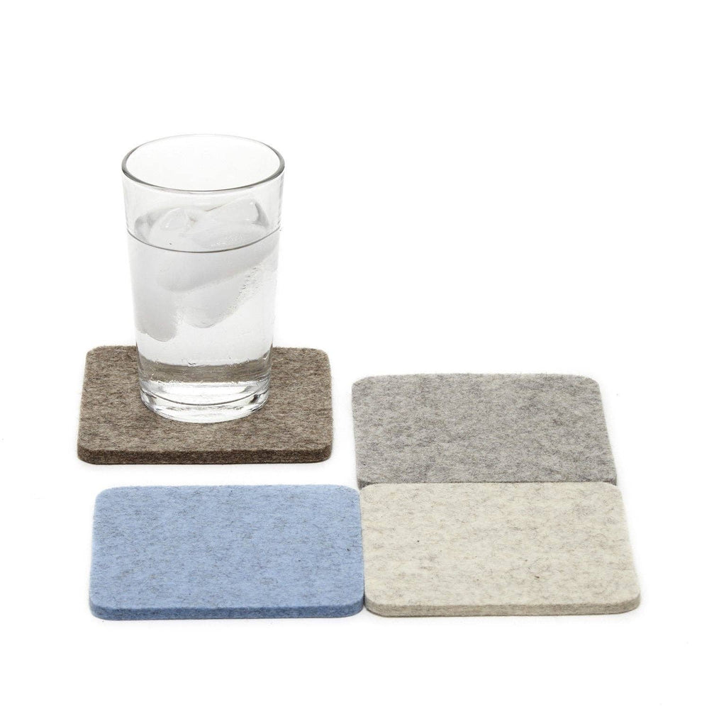 Graf Lantz - Bierfilzl Merino Wool Felt Square Coaster Multi 4 Pack