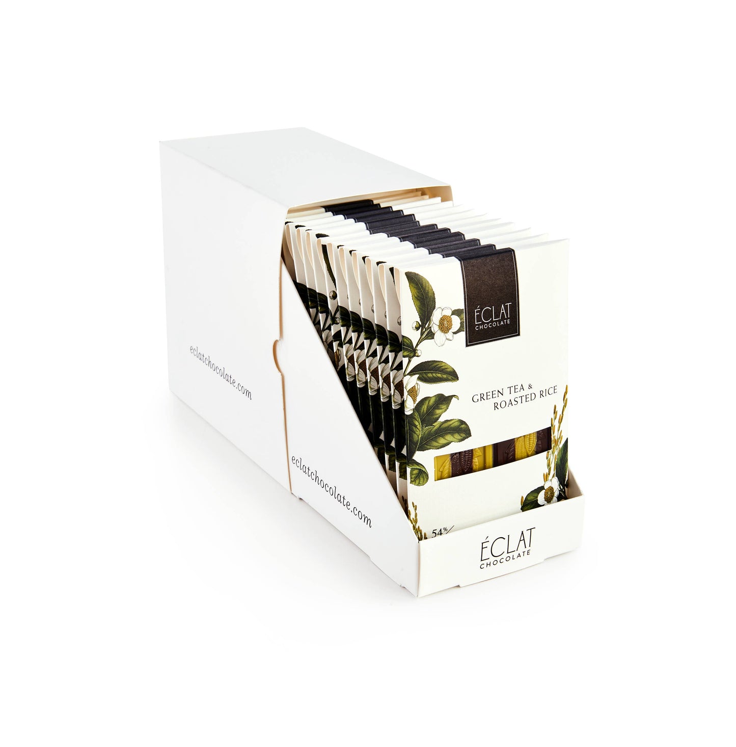 Éclat Chocolate Green Tea & Roasted Rice Parallel Chocolate Bar
