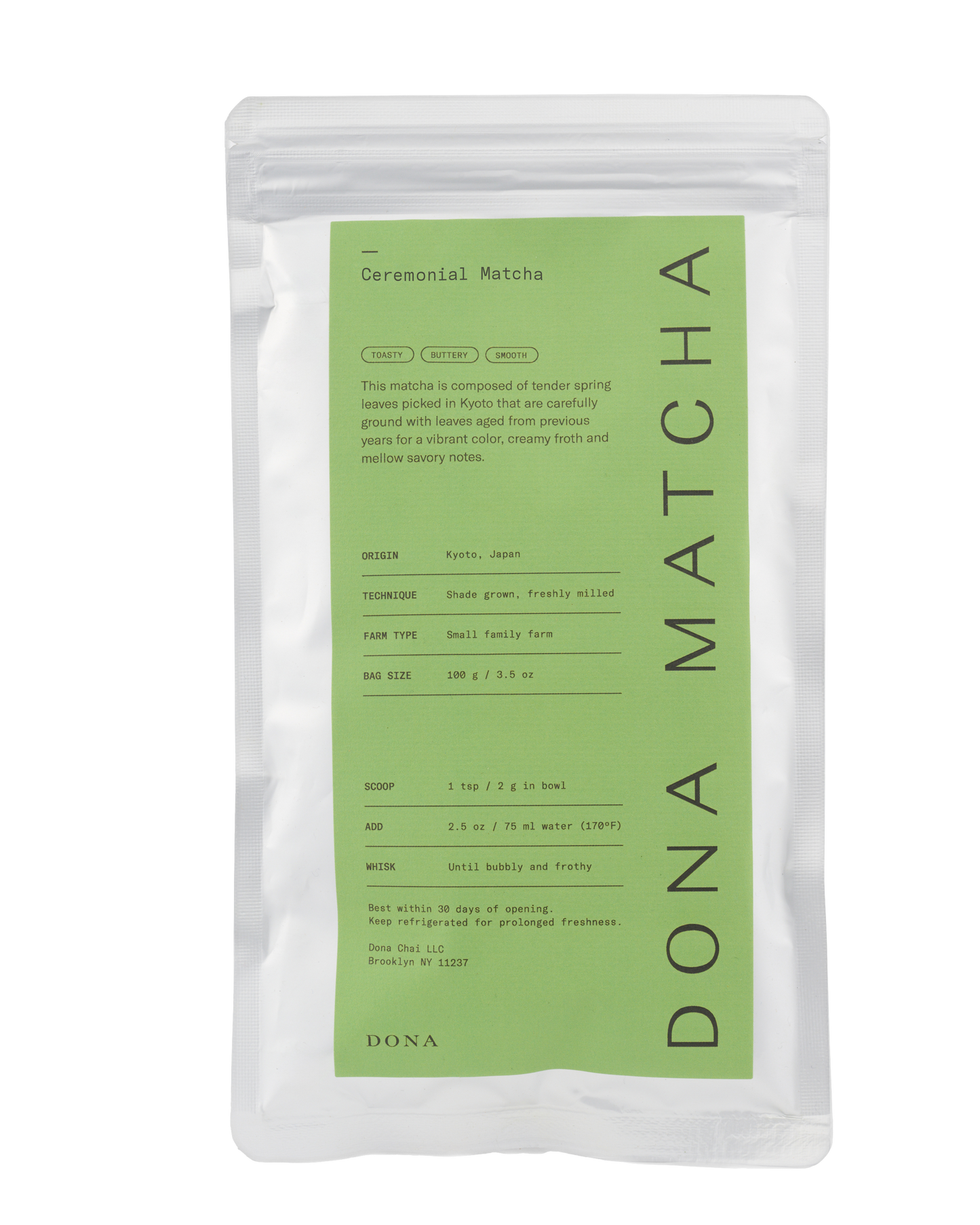 DONA First Flush Ceremonial Matcha, 30g