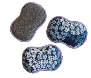 Once Again Home RE:usable Sponges - Hydrangea, Set of 3